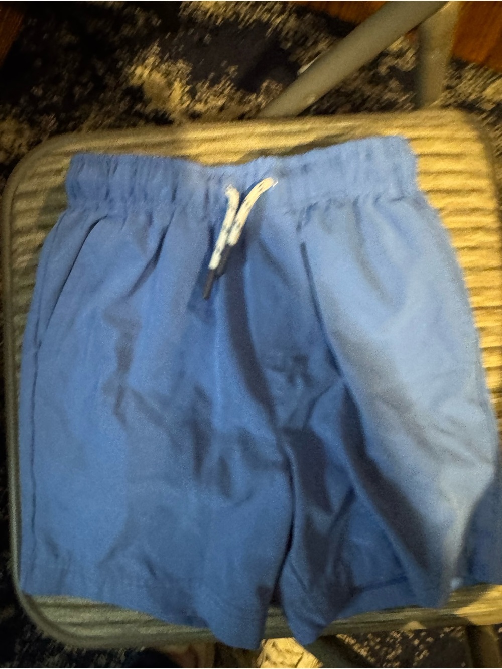 Boys Tommy Bahama Blue Drawstring Swim Trunks size Small